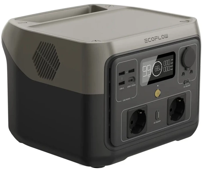 Фото - зарядную станцию Зарядная станция EcoFlow RIVER 2 Max / 500 Вт / 512 Вт/ч / LiFePO4 (RIVER2Max)