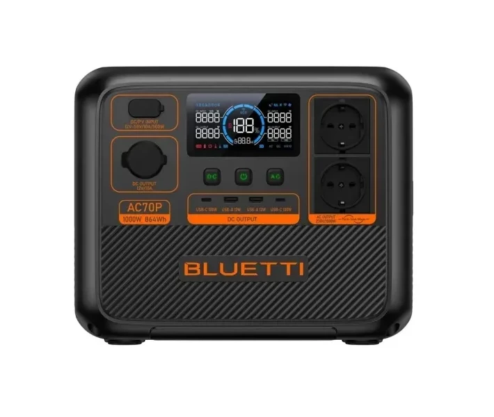 Фото - зарядную станцию Зарядная станция Bluetti AC70P / 1000 Вт / 864 Вт⋅ч