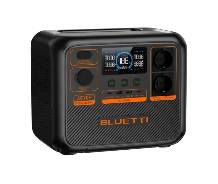 Фото - зарядную станцию Зарядная станция Bluetti AC70P / 1000 Вт / 864 Вт⋅ч