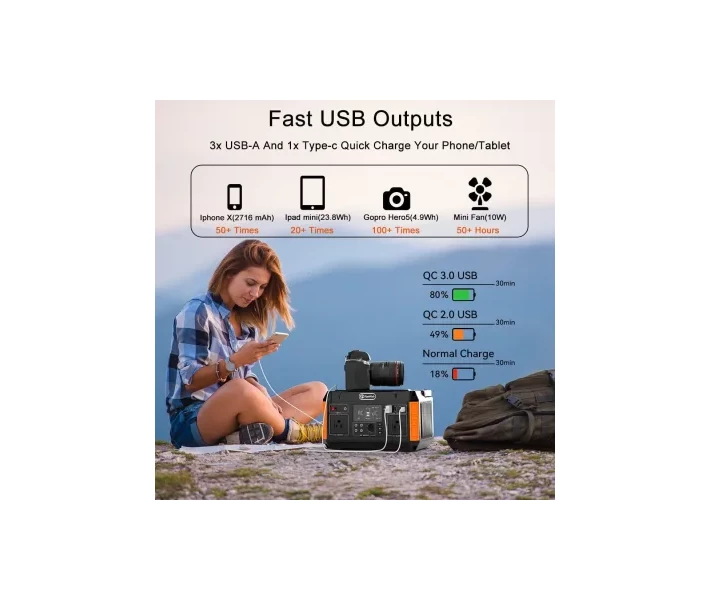 Фото - зарядную станцию Зарядная станция FlashFish P60, 500W (P60)