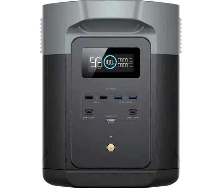 Фото - зарядную станцию Зарядная станция EcoFlow DELTA 2 Max / 2400 Вт / 2048 Вт/ч / LiFePO4 (EFDELTA2Max-EU)