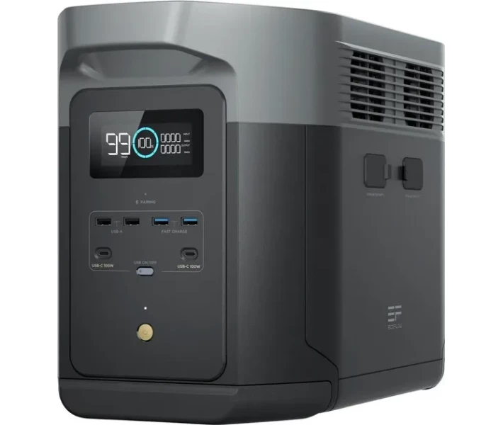 Фото - зарядную станцию Зарядная станция EcoFlow DELTA 2 Max / 2400 Вт / 2048 Вт/ч / LiFePO4 (EFDELTA2Max-EU)