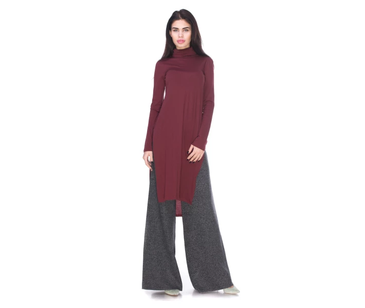 Фото - повседневное платье Платье длинное 4174/272/660 Zara, 4174/272/660, Бордовый, S