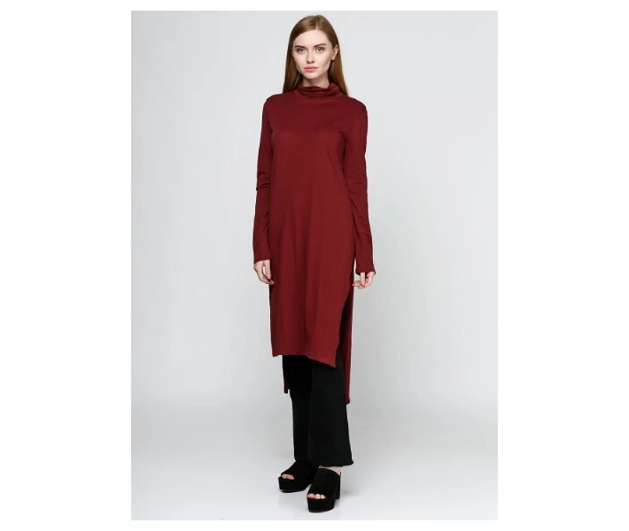 Фото - повседневное платье Платье длинное 4174/272/660 Zara, 4174/272/660, Бордовый, S