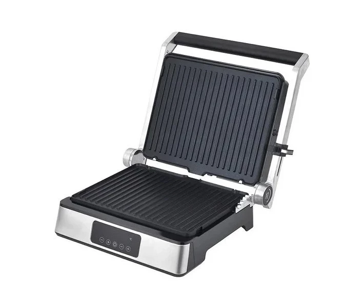 Фото - электрогриль Прижимной контактный электрический домашний гриль Magio MG-355 с антипригарным покрытием 2400Вт Черный