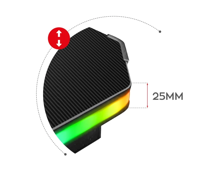 Фото - стол ПК Компьютерный стол HUZARO HERO 5.0 RGB