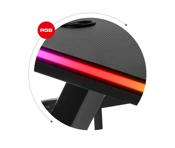 Фото - стол ПК Компьютерный стол HUZARO HERO 5.0 RGB