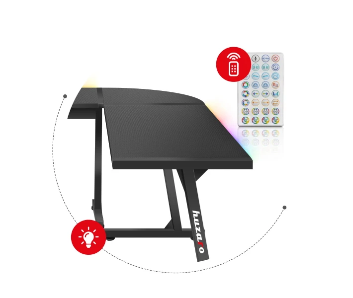 Фото - стол ПК Компьютерный стол HUZARO Hero 6.0 RGB LED