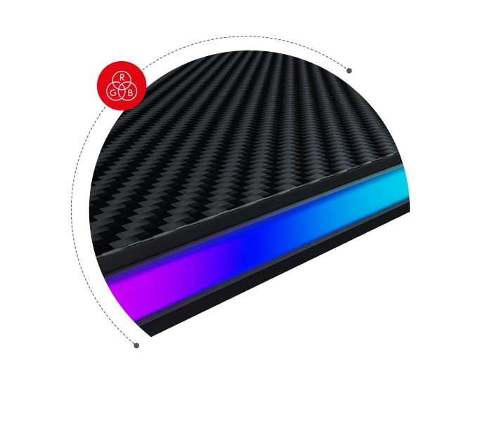 Фото - стол ПК Компьютерный стол HUZARO Hero 6.0 RGB LED