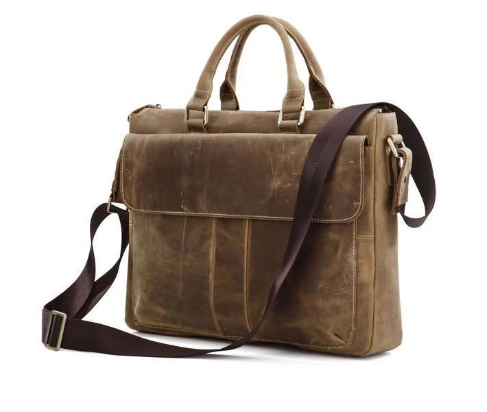 Фото - мужскую сумку Портфель Vintage 14066 Коричневый, Коричневый