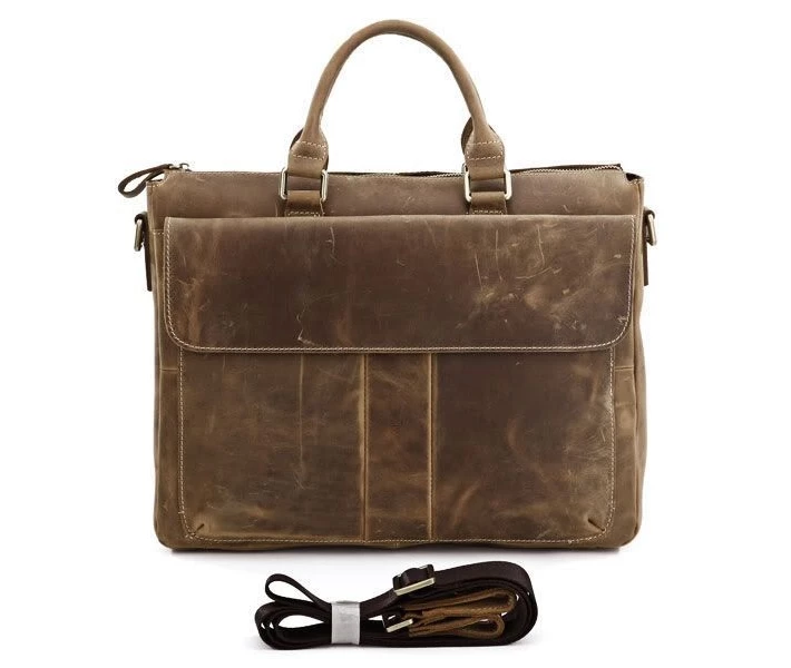 Фото - мужскую сумку Портфель Vintage 14066 Коричневый, Коричневый