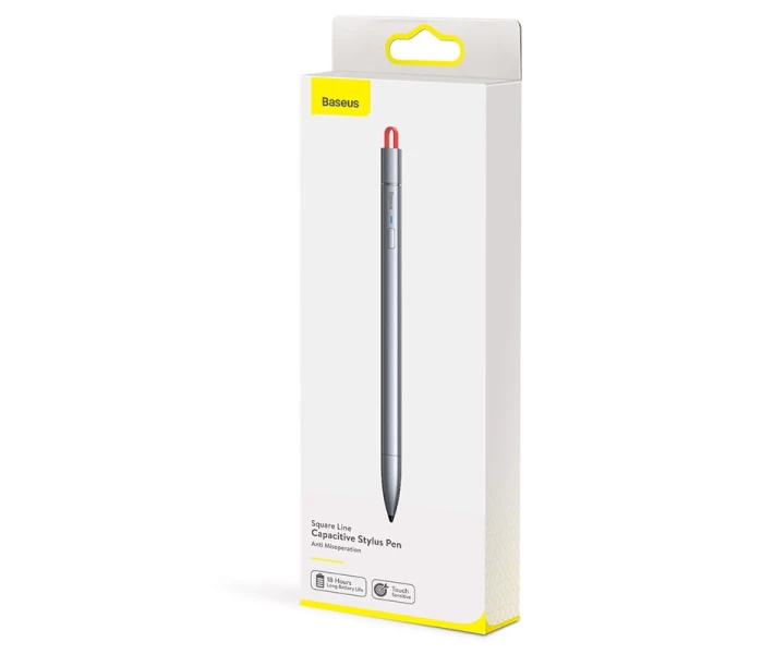 Фото - стилус Стилус Baseus Square Line Capacitive Stylus Anti misoperation ACSXB-A0G 18см серый