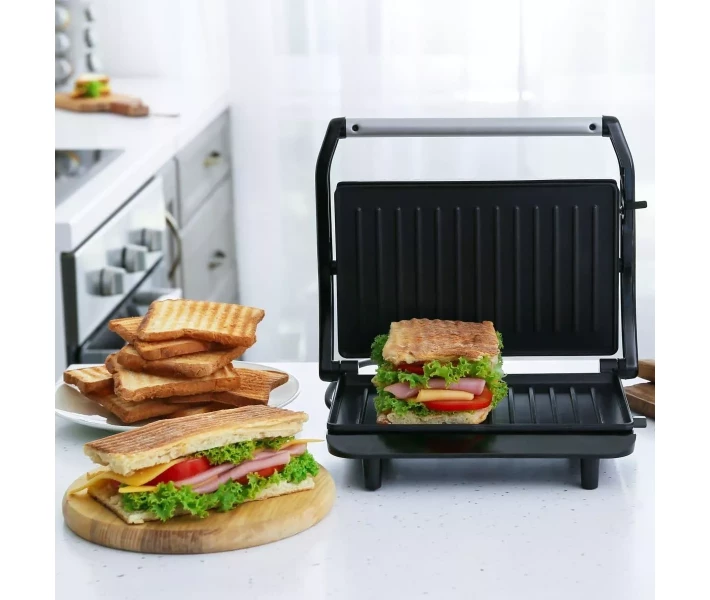 Фото - электрогриль Прижимной контактный домашний электрический гриль Magio MG-364 мультимейкер с антипригарным покрытием (11539)