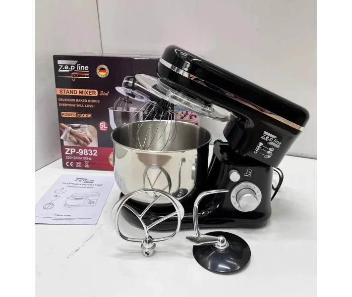 Тестомес Zepline ZP-9832 миксер с чашей 5л из нержавеющей стали