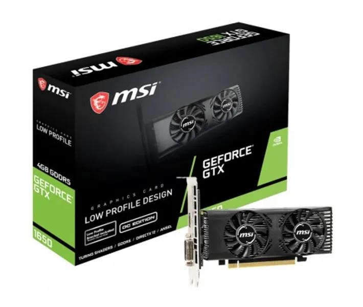 Видеокарта MSI GeForce GTX1650 4096Mb LP OC (GTX 1650 4GT LP OC
