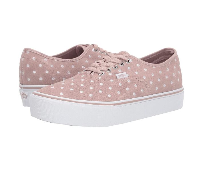vans polka dot platform