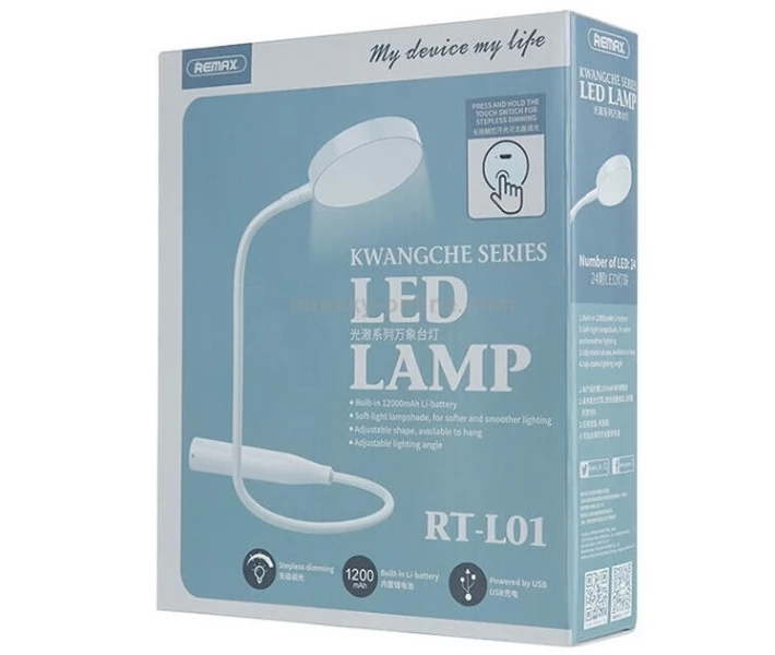 Фото - настольную лампу Лампа аккумуляторная LED REMAX RT-L01 Kwangche series 5W 1200 мАч белая