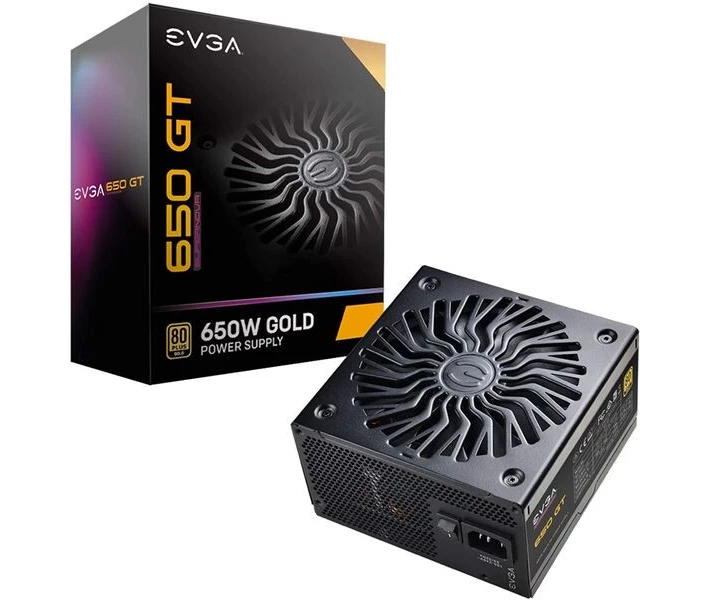 Фото - блок питания для компьютера (ПК) Блок питания EVGA SuperNova 650 GT 220-GT-0650-Y1, 80+ GOLD 650W, Fully Modular, ECO Mode