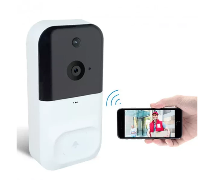 Фото - видеодомофон Беспроводная видеокамера дверного звонка домофон SMART DOORBELL X5 wifi + 3 batteries 18650
