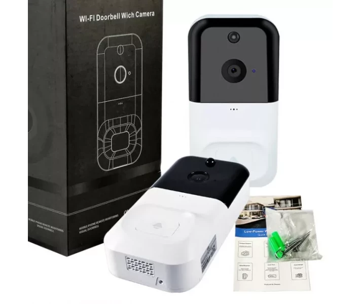 Фото - видеодомофон Беспроводная видеокамера дверного звонка домофон SMART DOORBELL X5 wifi + 3 batteries 18650