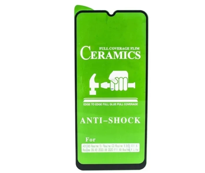 Фото - защитное стекло для смартфона Стекло (защитное) экрана Ceramics Realme C3\5S\5I\X Lite\Oppo A31\Oppo A5 2020\A9 2020 Черный