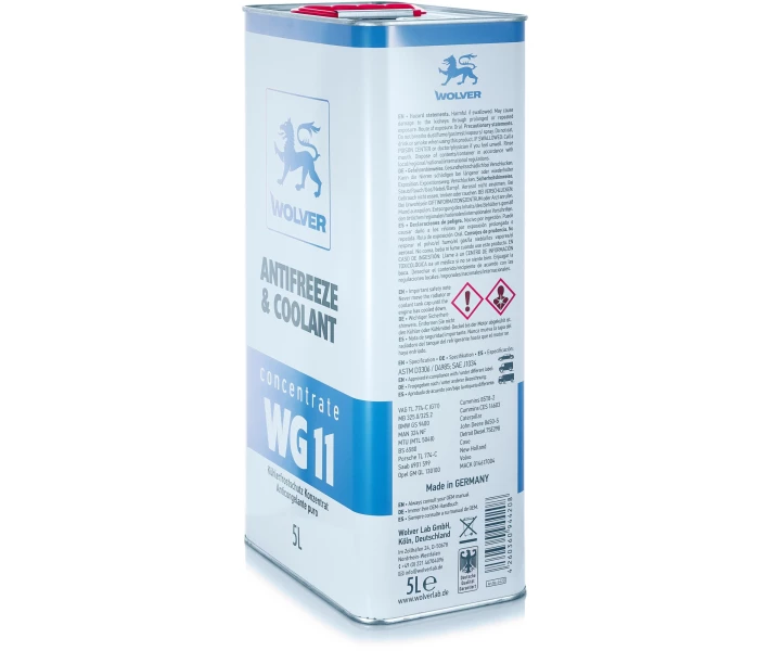 Фото - антифриз Антифриз Wolver Antifreeze & Coolant WG11 синий 5л