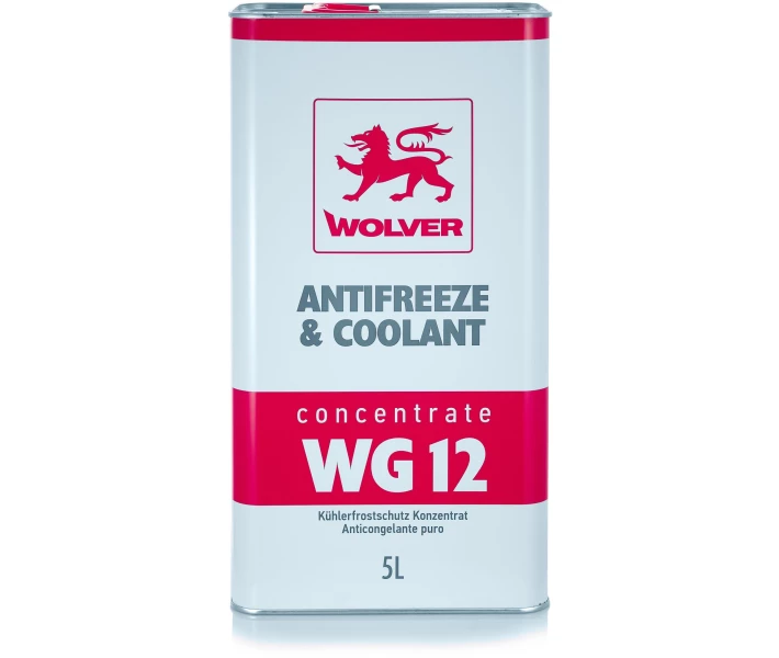 Фото - антифриз Антифриз концентрат WOLVER ANTIFREEZE & COOLANT CONCENTRATE WG12+ красный 5л (4260360944185)