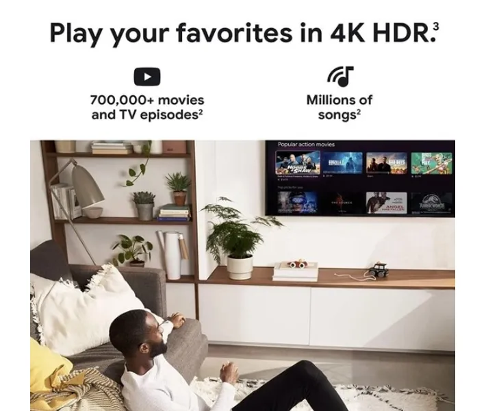 Приставка Google Chromecast with Google TV 4K white (17640) купить