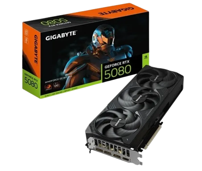 ゆ*ん様 GIGABYTE GeForce RTX 5080 WINDFORCE GeForce RTX™ 5080 WINDFORCE OC SFF 16G Графічні плати - GIGABYTE