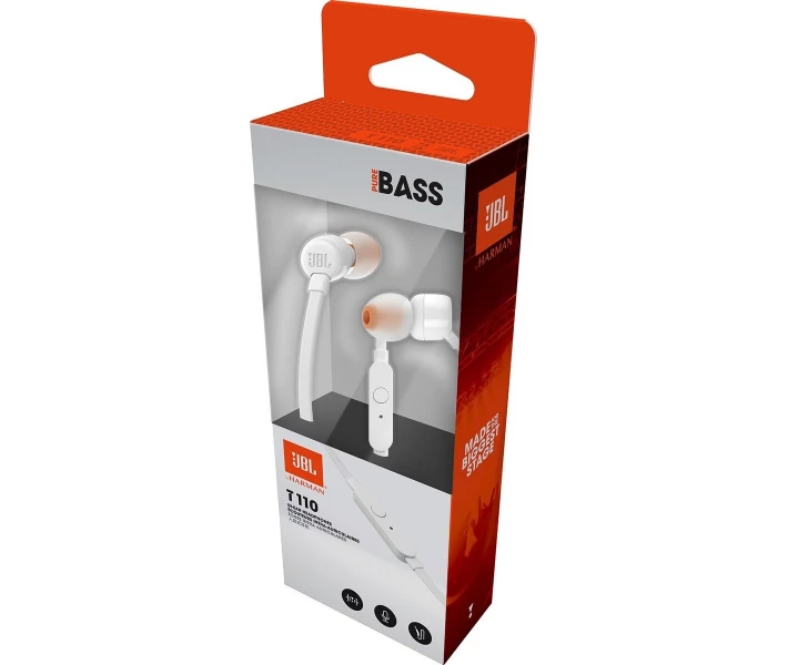 Фото - наушники Наушники JBL T110 (JBLT110WHT) White