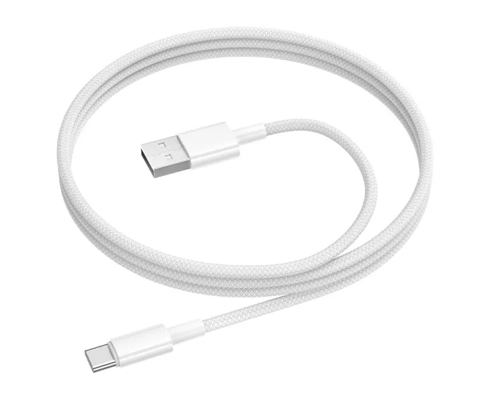 Фото - адаптер и кабель Кабель BOROFONE BX117 Source charging data cable Type-C White (6941991120176)