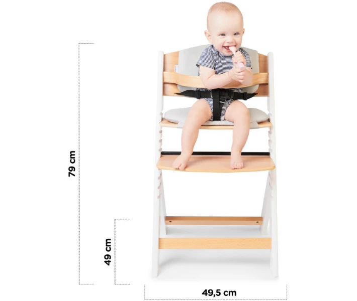 Фото - стульчик для кормления Стульчик для кормления Kinderkraft Enock Gray Wood (KKKENOCGRY0000)