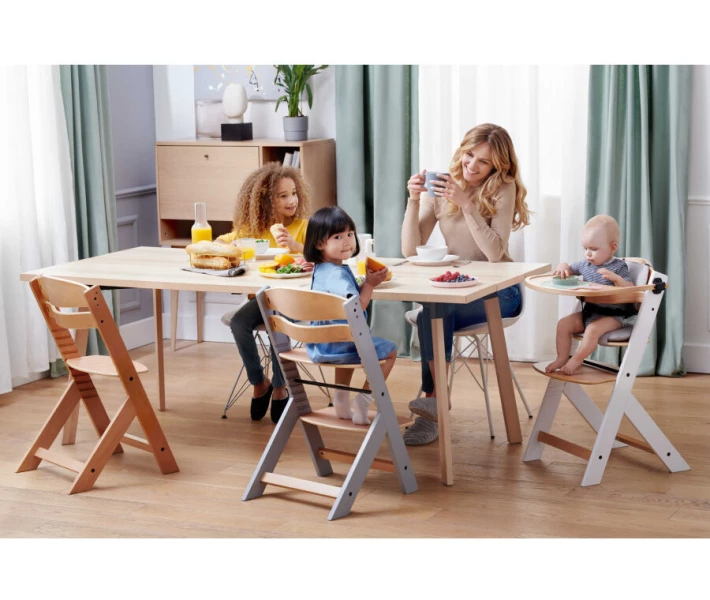 Фото - стульчик для кормления Стульчик для кормления Kinderkraft Enock Gray Wood (KKKENOCGRY0000)