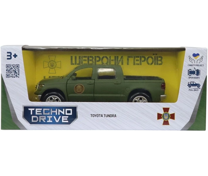 Фото - машинку, модель техники Автомодель TechnoDrive серии "Шевроны Героев" – TOYOTA TUNDRA – "НГУ" (KM60083)