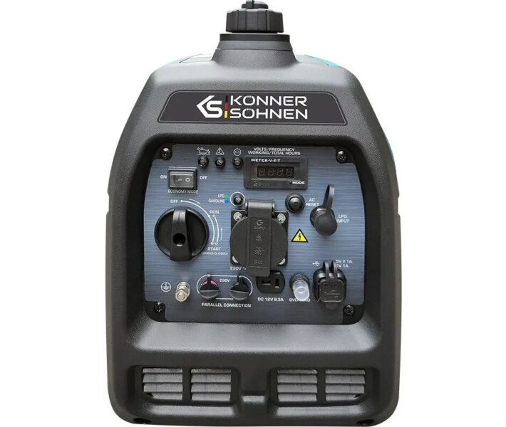 Фото - генератор Инверторный газобензиновый генератор Konner&Sohnen KS 2100iG S (1.8/2 кВт)