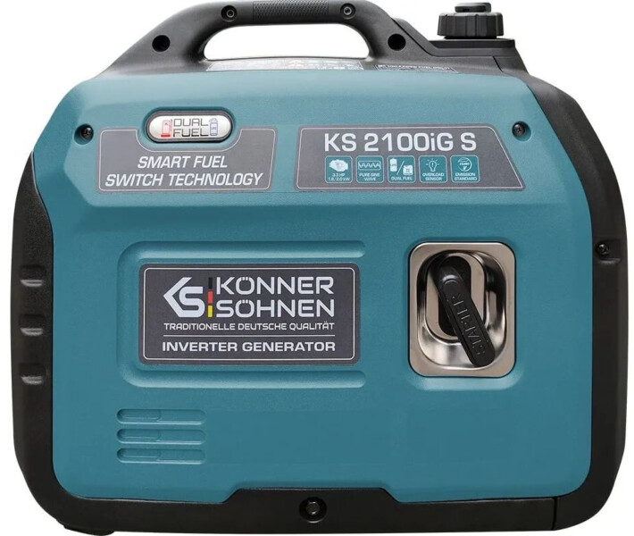 Фото - генератор Инверторный газобензиновый генератор Konner&Sohnen KS 2100iG S (1.8/2 кВт)
