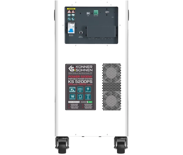 Фото - зарядную станцию Зарядная станция Könner & Söhnen KS 5200PS / 5200 Вт / 5120 Вт/год / LiFePO4