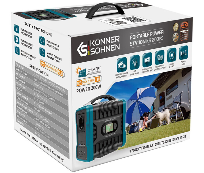 Фото - зарядную станцию Зарядная станция Konner&Sohnen KS 200PS / 200 Вт / 222 Вт⋅ч / Li-ion (KS100PS)