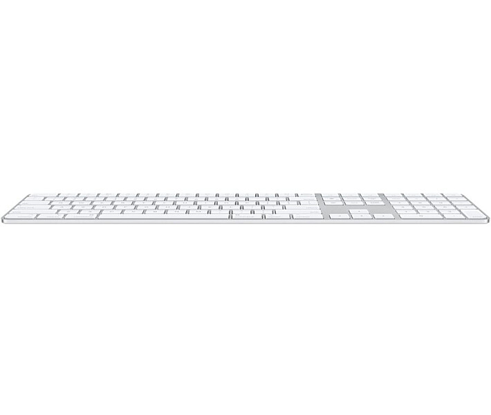 Фото - клавиатуру Клавиатура Apple Magic Keyboard with Touch ID и Numeric Keypad для Mac models with Apple silicon Ukrainian White Keys (MK2C3UA/A)