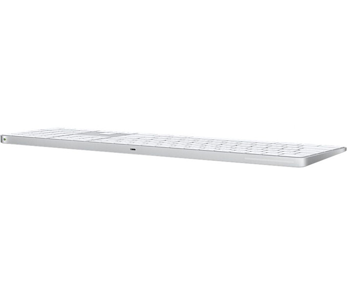 Фото - клавиатуру Клавиатура Apple Magic Keyboard with Touch ID и Numeric Keypad для Mac models with Apple silicon Ukrainian White Keys (MK2C3UA/A)