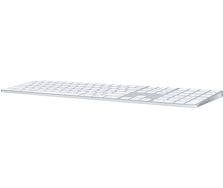 Фото - клавиатуру Клавиатура Apple Magic Keyboard with Touch ID и Numeric Keypad для Mac models with Apple silicon Ukrainian White Keys (MK2C3UA/A)