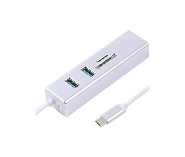 Фото - кардридер Док-станция Maxxter USB -> Ethernet Gigabit+ CR (NECH-2P-SD-01)
