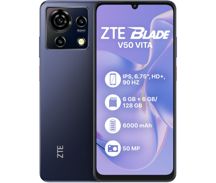 Фото - смартфон и мобильный телефон ZTE Blade V50 Vita 6/128GB Black
