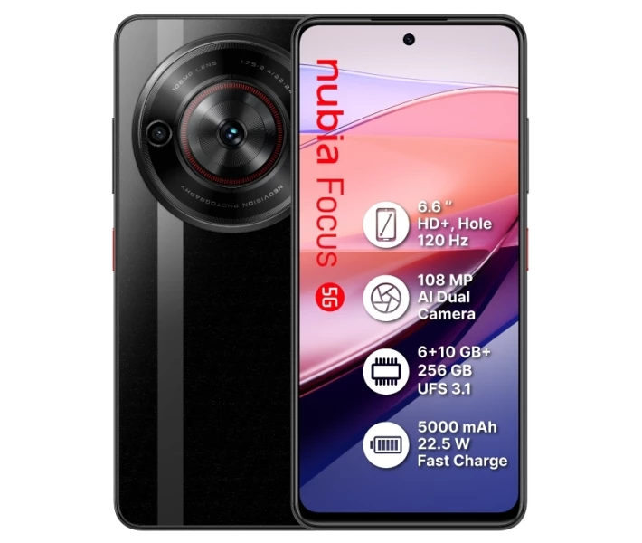 Nubia Focus 5G 6/256 Black купить в Киеве ☛ цены на Allo.ua