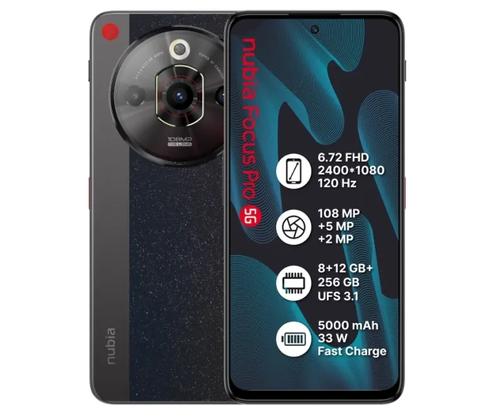 Nubia Focus pro 5G 8/256GB Black купить в АЛЛО – цена