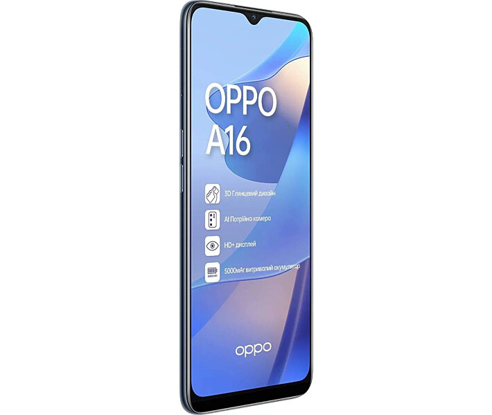 Фото - смартфон и мобильный телефон OPPO A16 3/32Gb Black (Черный)