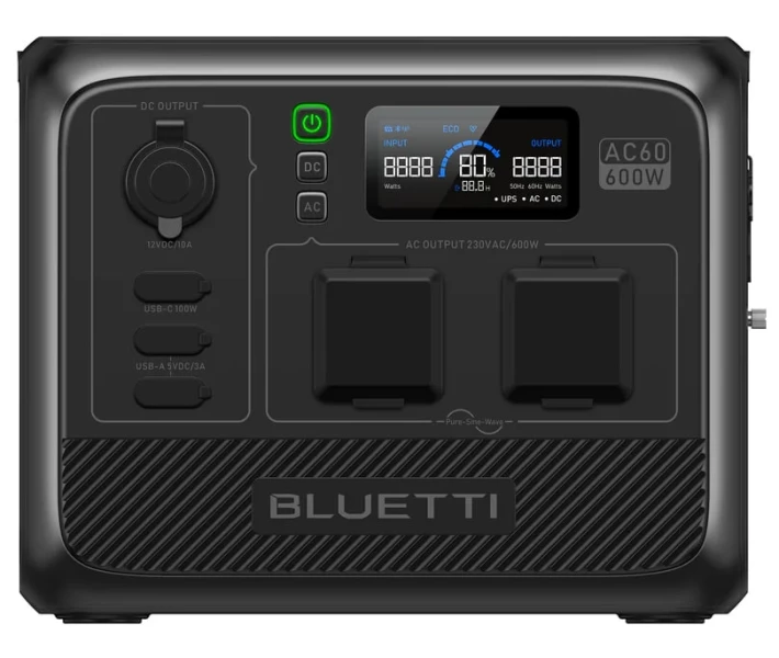 Фото - зарядную станцию Зарядная станция Bluetti AC60 / 600 Вт / 403 Вт/ч / LiFePO4