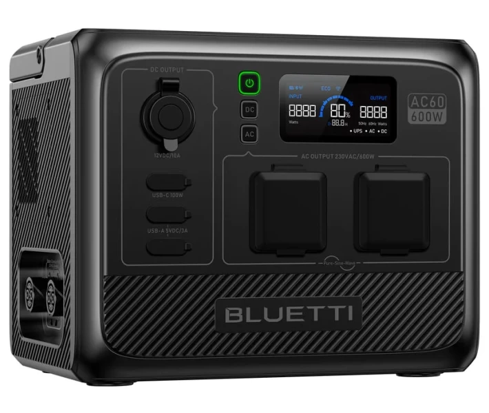 Фото - зарядную станцию Зарядная станция Bluetti AC60 / 600 Вт / 403 Вт/ч / LiFePO4