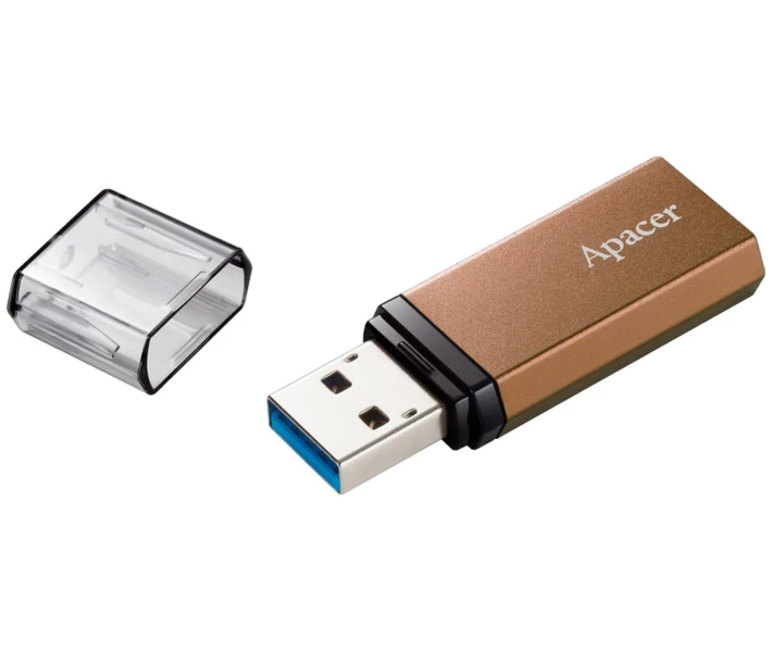 Фото - флешку Флеш-память USB Apacer AH25C 64GB Bronze Brown USB 3.2 (AP64GAH25CJ-1)
