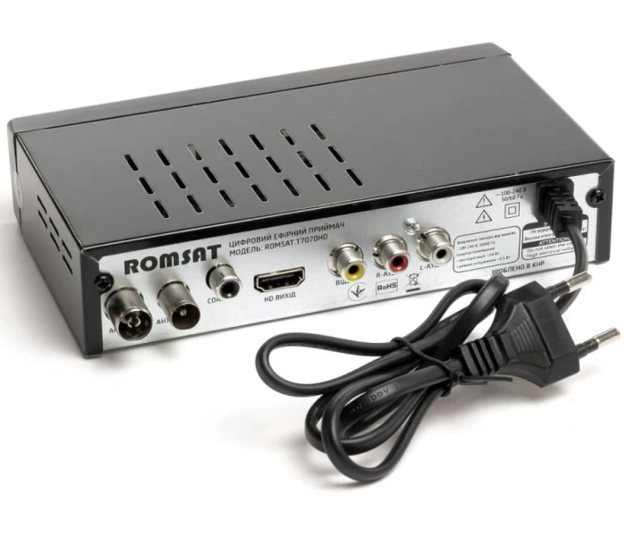 Фото - ТВ-тюнер Тюнер цифрового ТВ Romsat T7070HD